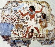 unknow artist Fowling in the Marshes,from the Tomb of Nebamun oil painting picture wholesale